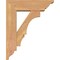 Ekena Millwork Balboa Traditional Smooth Bracket w/ Offset Brace, Western Red Cedar, 5 1/2"W x 16"D x 20"H BKT0604X16X20BOA01SWR - alternate 4
